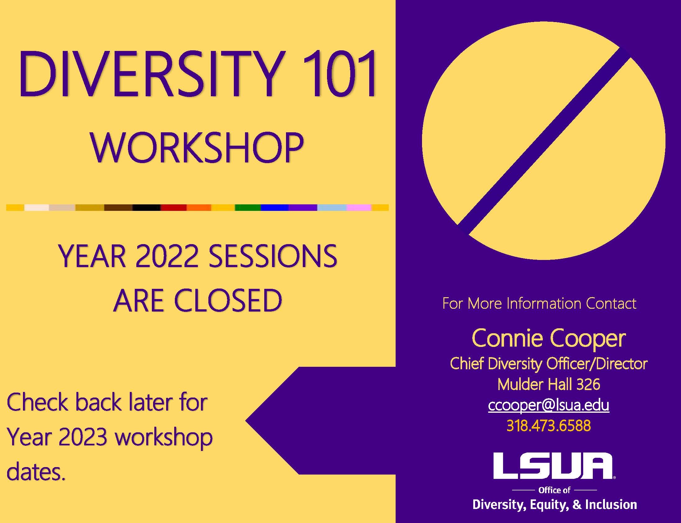 Diversity 101 September 21