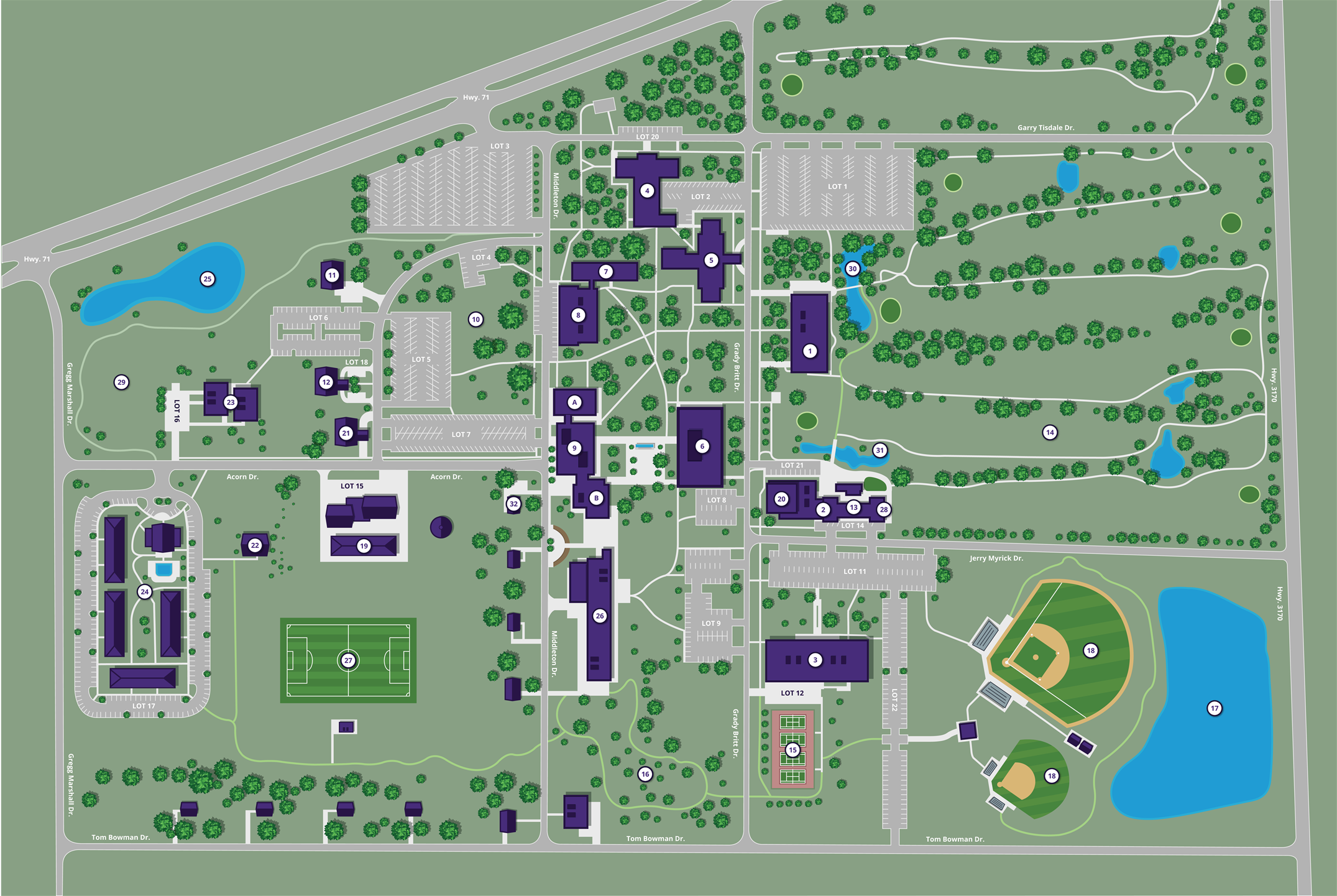Campus Map La. 