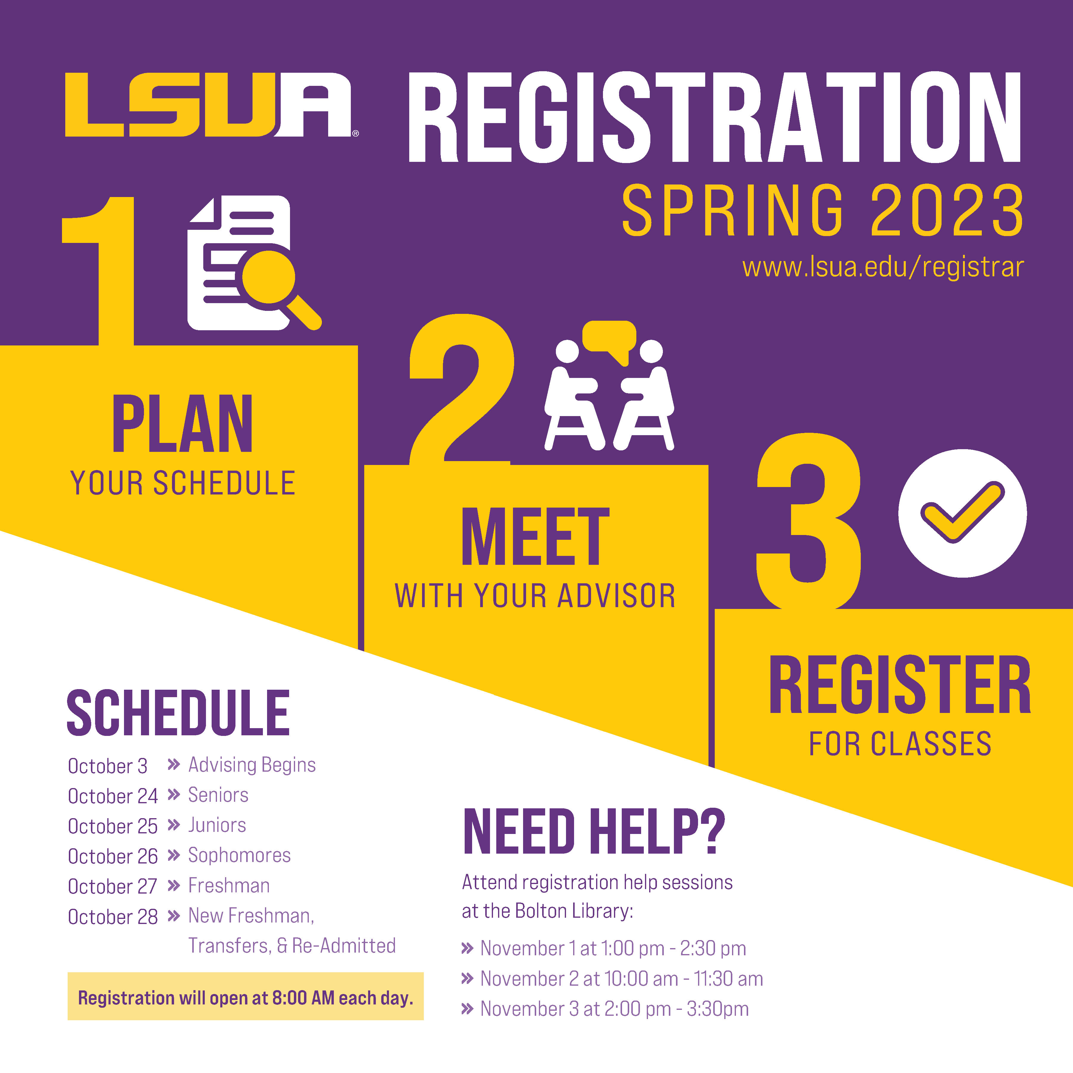 Registration Poster spring 2023